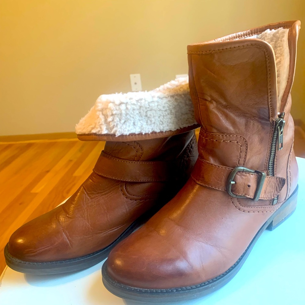 Brown booties